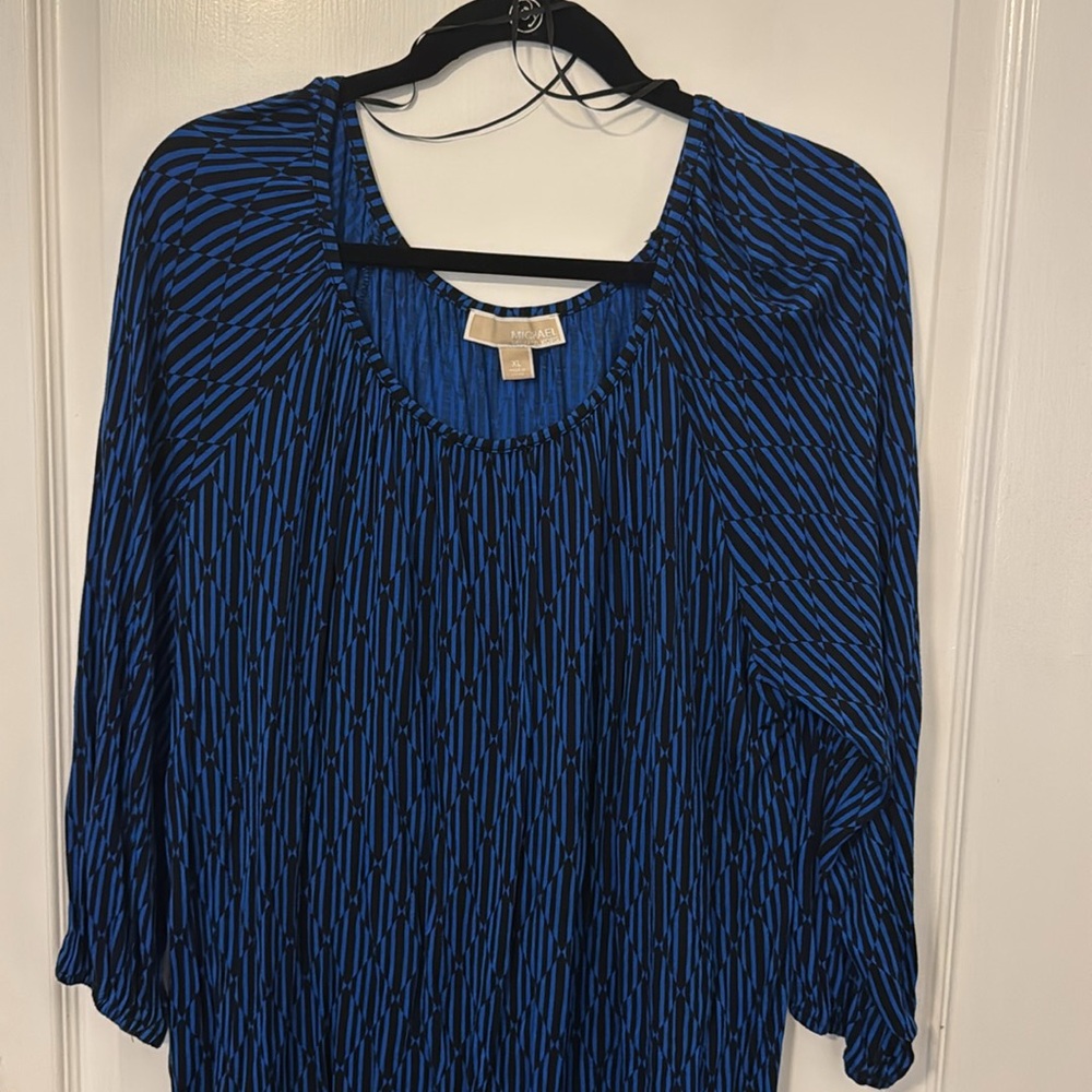 Black and Blue Michael by Michael Kors XL Top